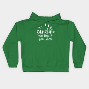 Sunshine, Tan Lines & Good Vibes Kids Hoodie